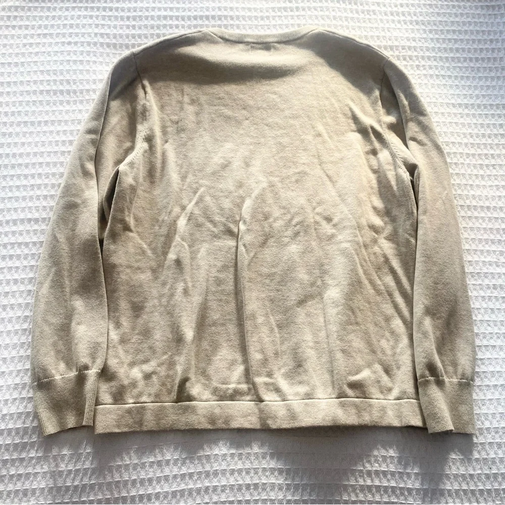 J. Crew factory Cotton crewneck sweater Men's Tan size XL